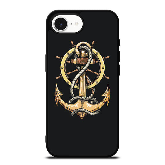 NAUTICAL ANCHOR EMBLEM iPhone 16e Case Cover