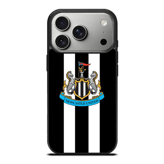 NEWCASTLE UNITED FOOTBALL STRIPE LOGO iPhone 17 Pro Case Cover