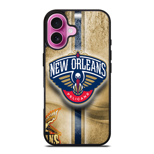 NEW ORLEANS PELICANS NBA LOGO iPhone 16 Plus Case Cover