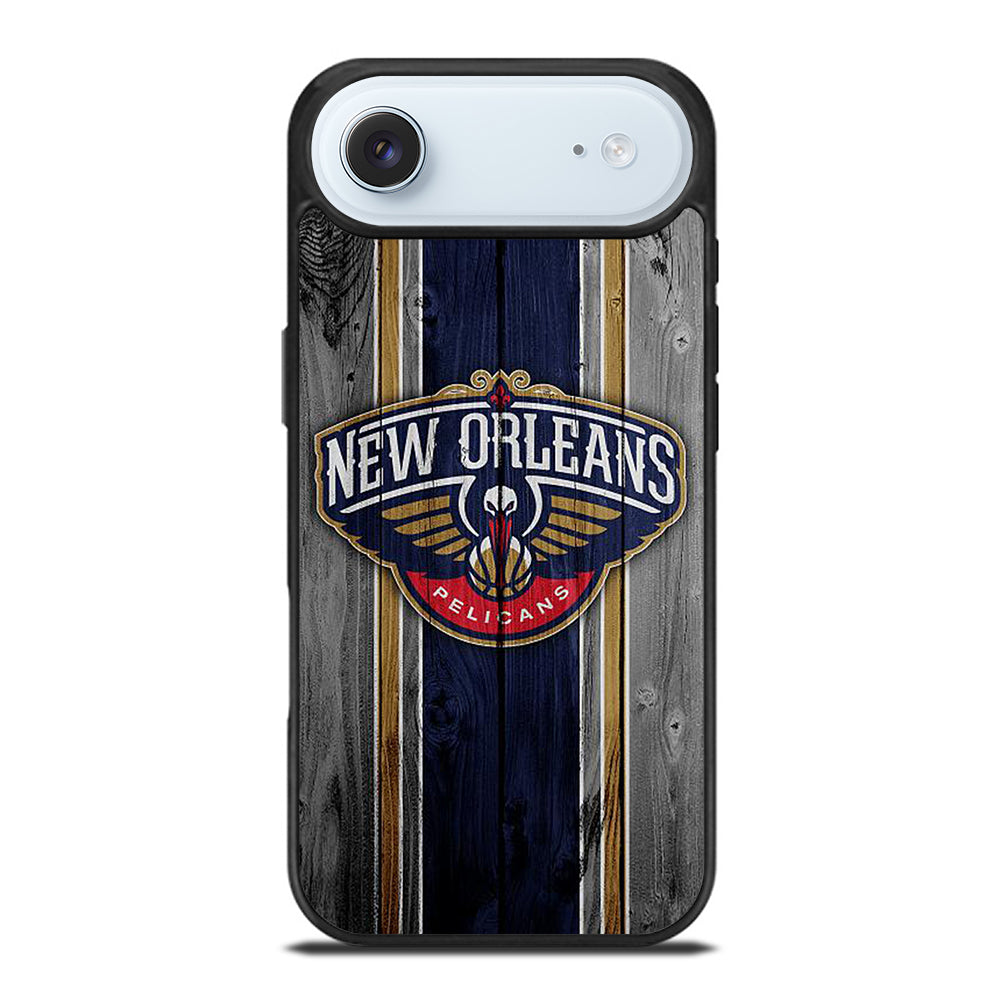 NEW ORLEANS PELICANS NBA WOODEN LOGO iPhone Air Case Cover