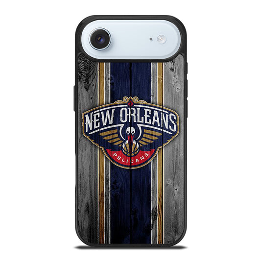 NEW ORLEANS PELICANS NBA WOODEN LOGO iPhone Air Case Cover