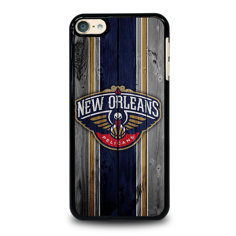 NEW ORLEANS PELICANS NBA WOODEN LOGO iPod Touch 6 Case Cover