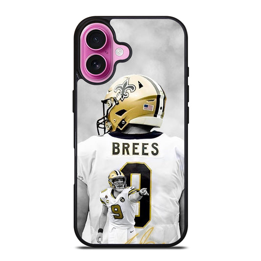 NEW ORLEANS SAINTS DREW BREES FOOTBALL iPhone 16 Plus Case Cover