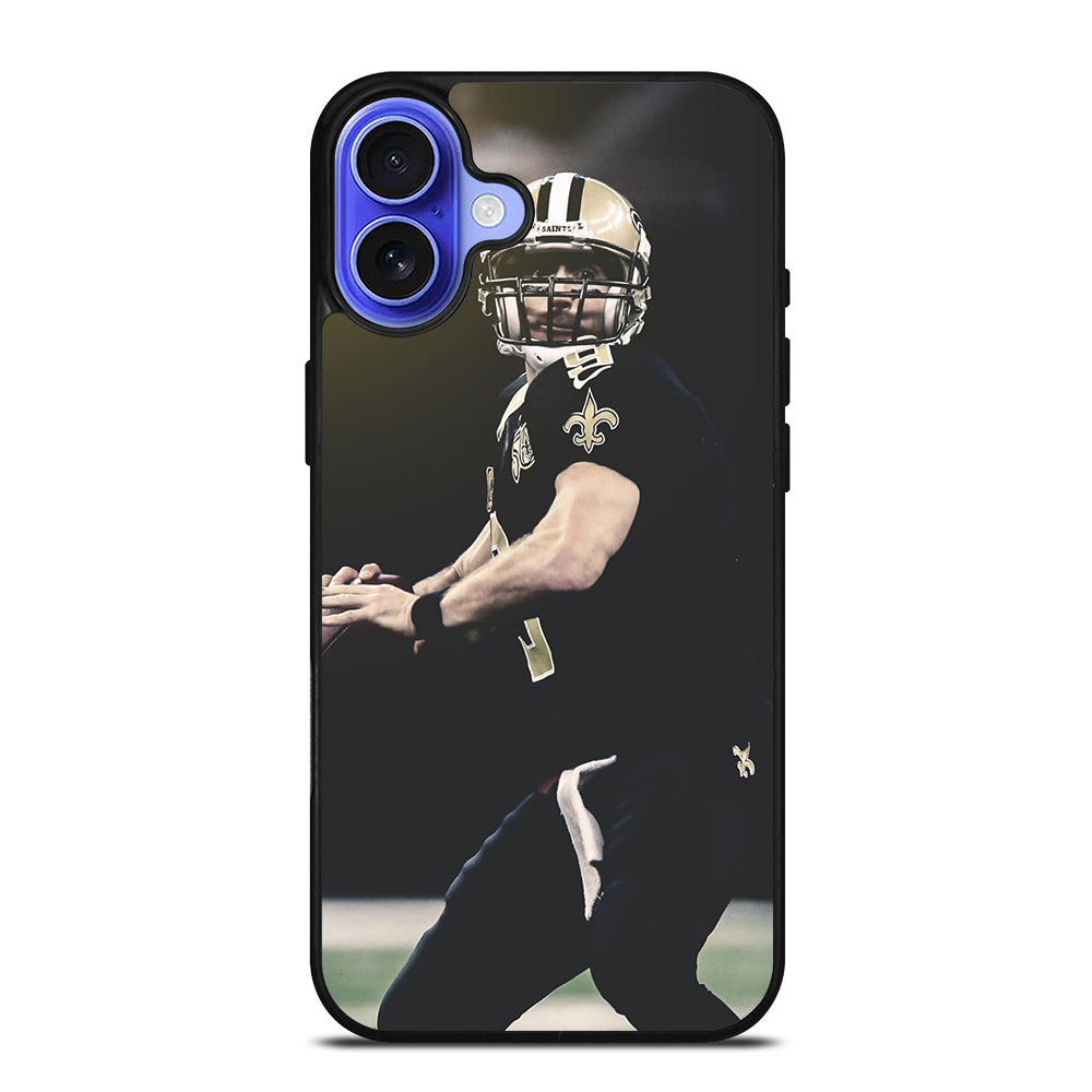 NEW ORLEANS SAINTS DREW BREES PLAYER iPhone 16 Case Cover