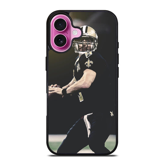 NEW ORLEANS SAINTS DREW BREES PLAYER iPhone 16 Plus Case Cover