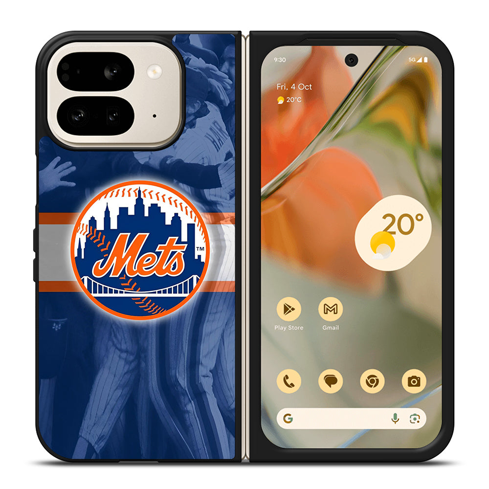 NEW YORK METS BASEBALL LOGO Google Pixel 9 Pro Fold Case Cover