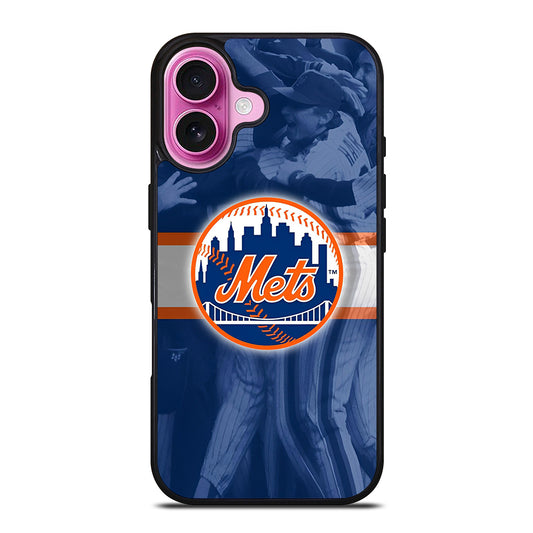 NEW YORK METS BASEBALL LOGO iPhone 16 Plus Case Cover