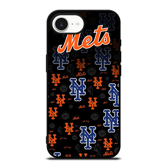 NEW YORK METS PATTERN LOGO iPhone 16e Case Cover