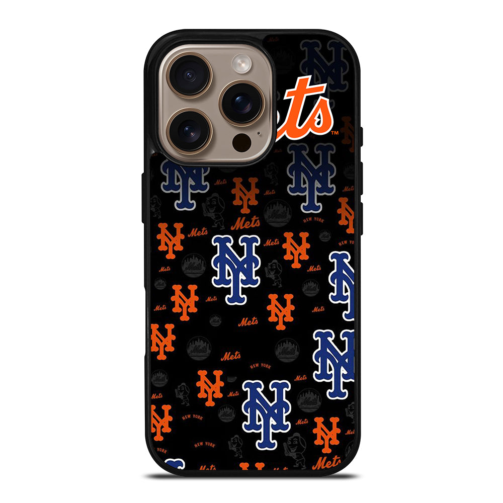 NEW YORK METS PATTERN LOGO iPhone 16 Pro Case Cover