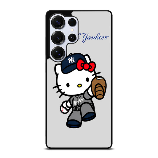 NEW YORK YANKEES HELLO KITTY CARTOON Samsung Galaxy S25 Ultra Case Cover