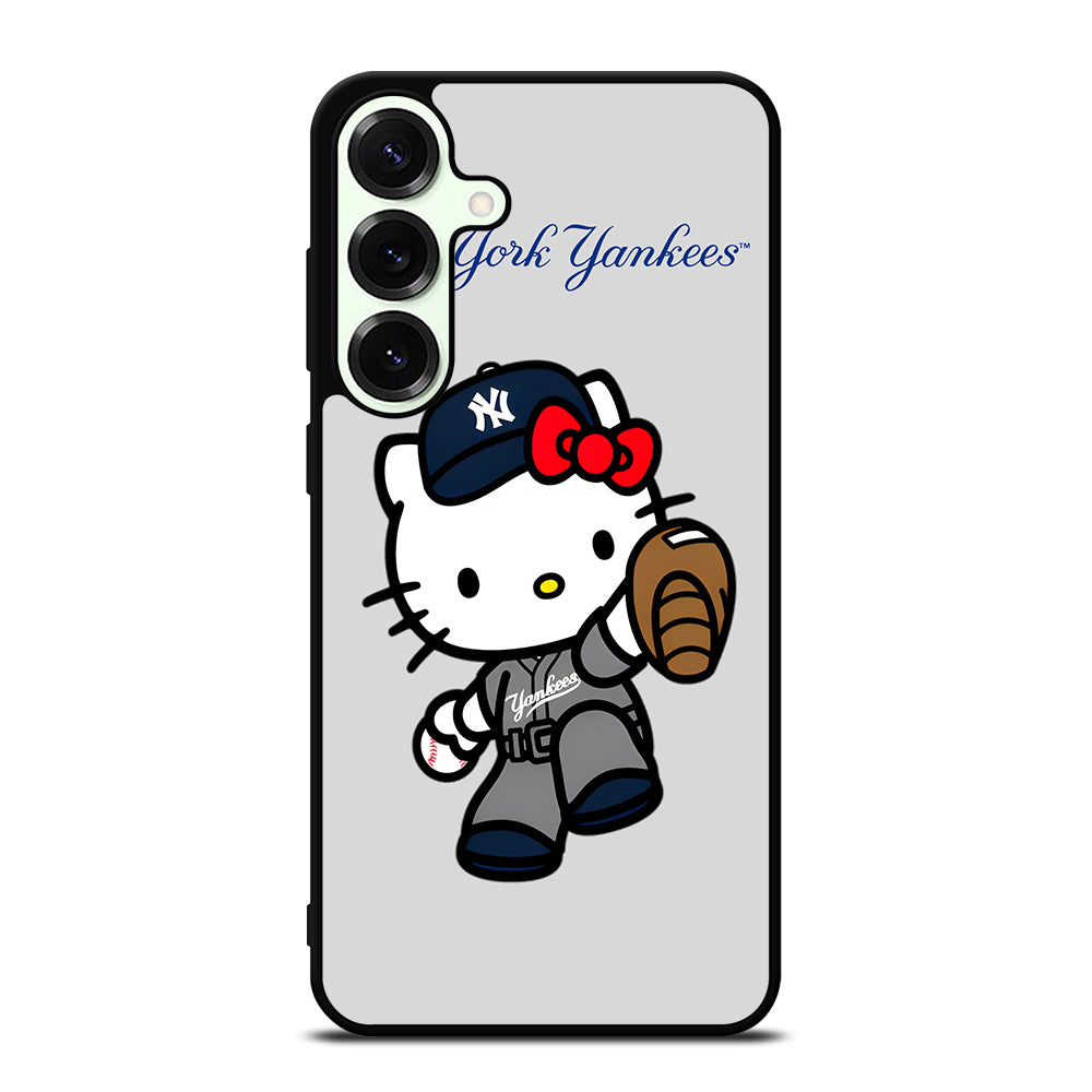 NEW YORK YANKEES HELLO KITTY CARTOON Samsung Galaxy S25 Plus Case Cover