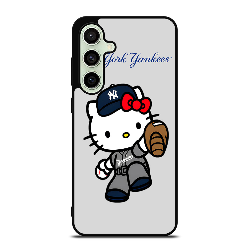 NEW YORK YANKEES HELLO KITTY CARTOON Samsung Galaxy S24 FE Case Cover