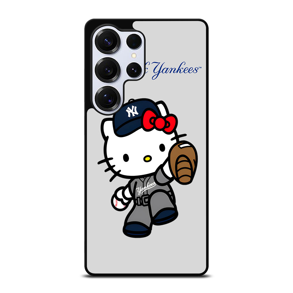 NEW YORK YANKEES HELLO KITTY CARTOON Samsung Galaxy S26 Ultra Case Cover