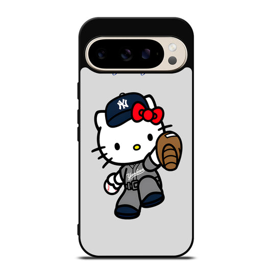 NEW YORK YANKEES HELLO KITTY CARTOON Google Pixel 9 Pro Case Cover