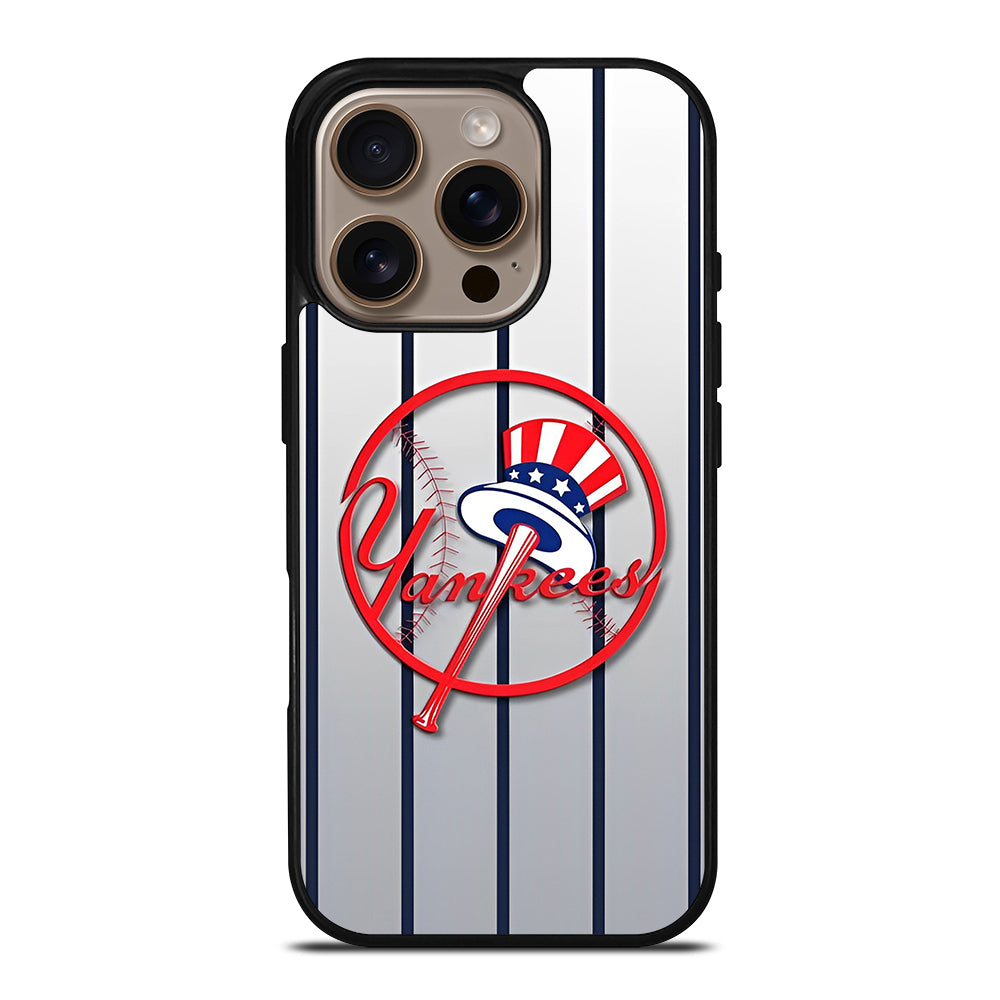 NEW YORK YANKEES STRIPE LOGO iPhone 16 Pro Case Cover