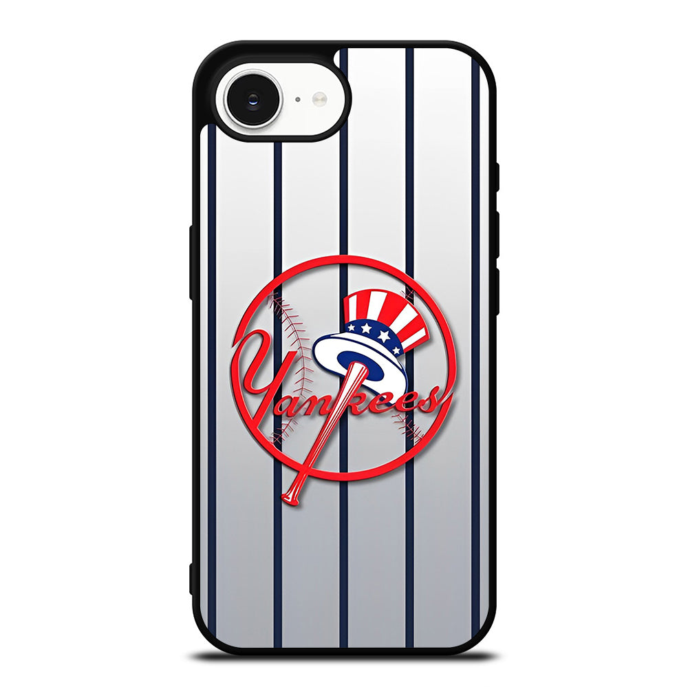 NEW YORK YANKEES STRIPE LOGO iPhone 16e Case Cover