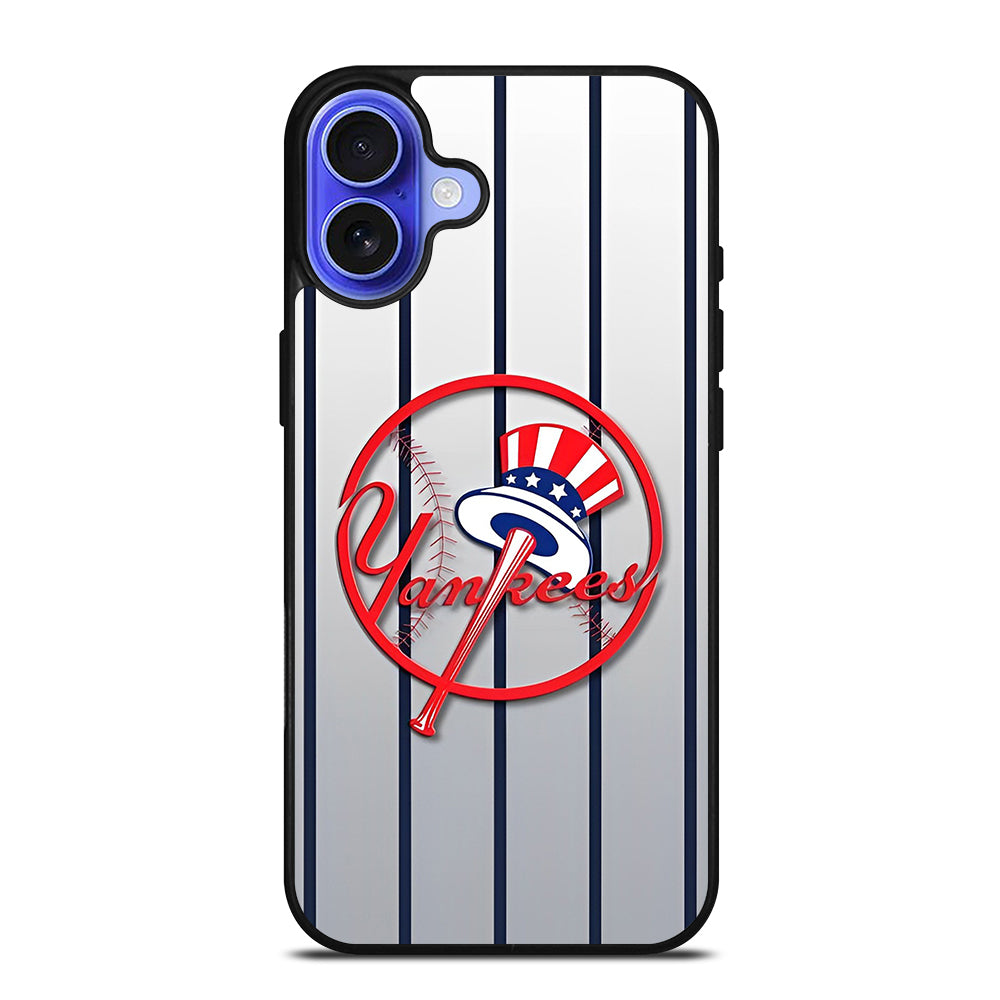 NEW YORK YANKEES STRIPE LOGO iPhone 16 Case Cover