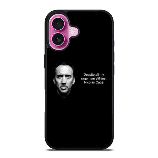 NICOLAS CAGE QUOTE 2 iPhone 16 Plus Case Cover