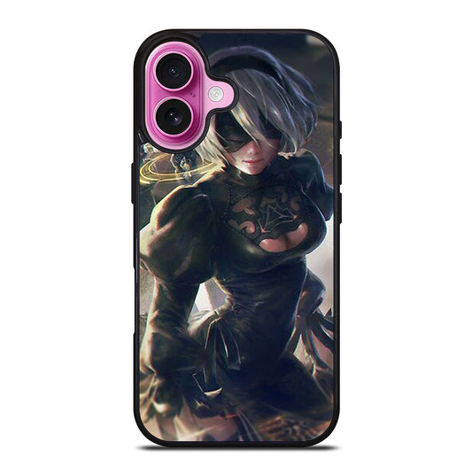 NIER AUTOMATA 2B ART iPhone 16 Plus Case Cover