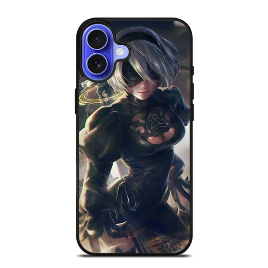 NIER AUTOMATA 2B ART iPhone 16 Case Cover