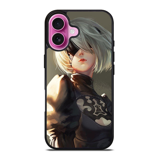 NIER AUTOMATA 2B FACE ANIME iPhone 16 Plus Case Cover