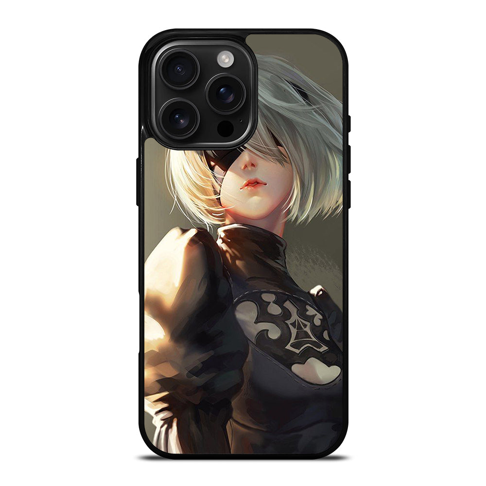 NIER AUTOMATA 2B FACE ANIME iPhone 16 Pro Max Case Cover