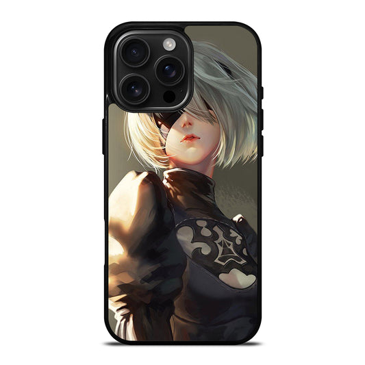 NIER AUTOMATA 2B FACE ANIME iPhone 16 Pro Max Case Cover