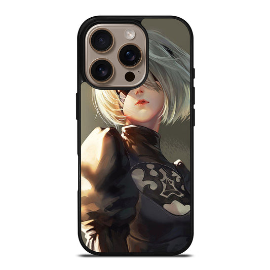 NIER AUTOMATA 2B FACE ANIME iPhone 16 Pro Case Cover