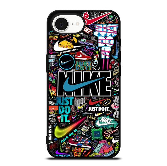 NIKE LOGO PATTERN iPhone 16e Case Cover