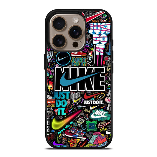 NIKE LOGO PATTERN iPhone 16 Pro Case Cover