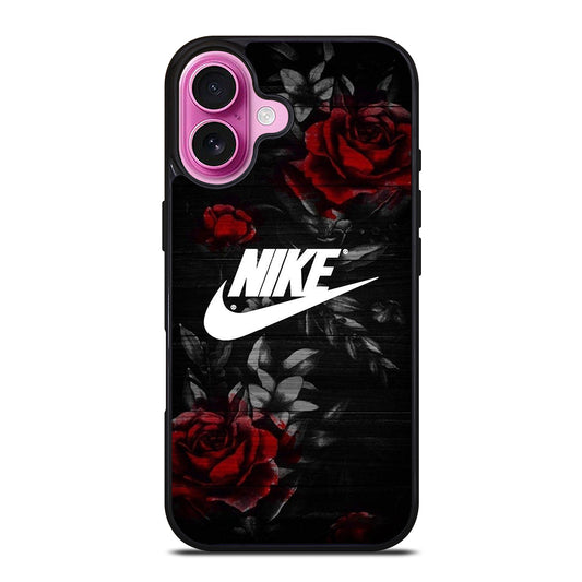 NIKE ROSE FLOWER LOGO iPhone 16 Plus Case Cover
