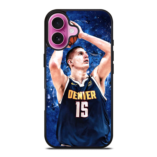 NIKOLA JOKIC DENVER NUGGETS BASKETBALL iPhone 16 Plus Case Cover