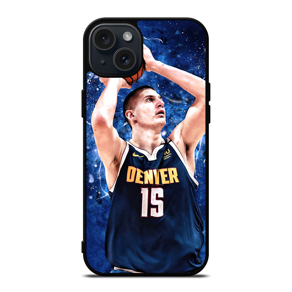 NIKOLA JOKIC DENVER NUGGETS BASKETBALL iPhone 15 Plus Case Cover