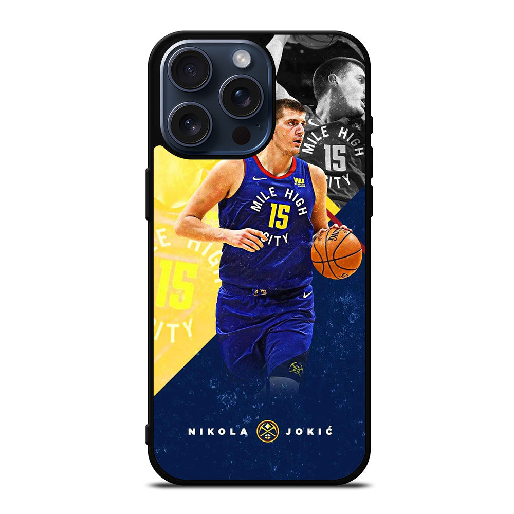 NIKOLA JOKIC DENVER NUGGETS TEAM iPhone 15 Pro Max Case Cover