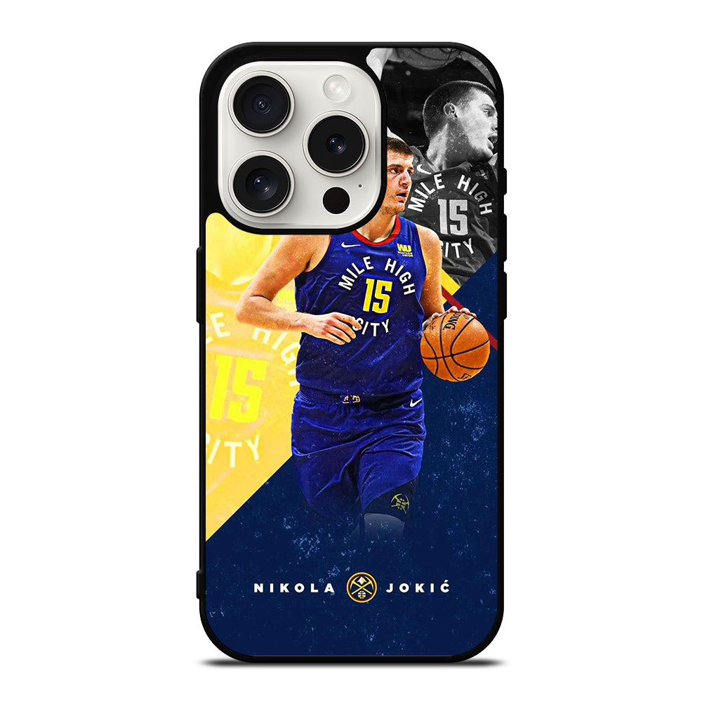 NIKOLA JOKIC DENVER NUGGETS TEAM iPhone 15 Pro Case Cover