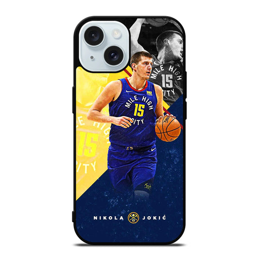 NIKOLA JOKIC DENVER NUGGETS TEAM iPhone 15 Case Cover