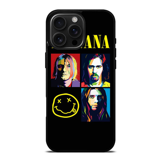 NIRVANA AMERICAN BAND iPhone 16 Pro Max Case Cover