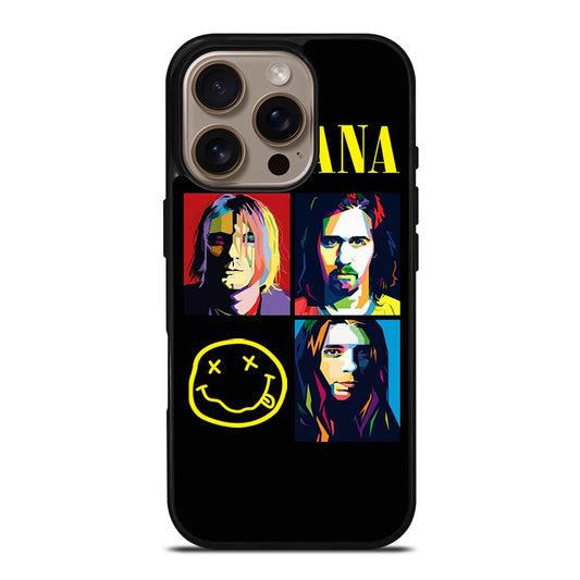 NIRVANA AMERICAN BAND iPhone 16 Pro Case Cover