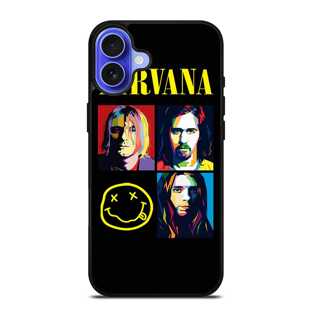 NIRVANA AMERICAN BAND iPhone 16 Case Cover