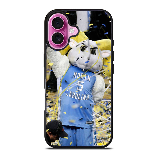 NORTH CAROLINA TAR HEELS MASCOT 2 iPhone 16 Plus Case Cover