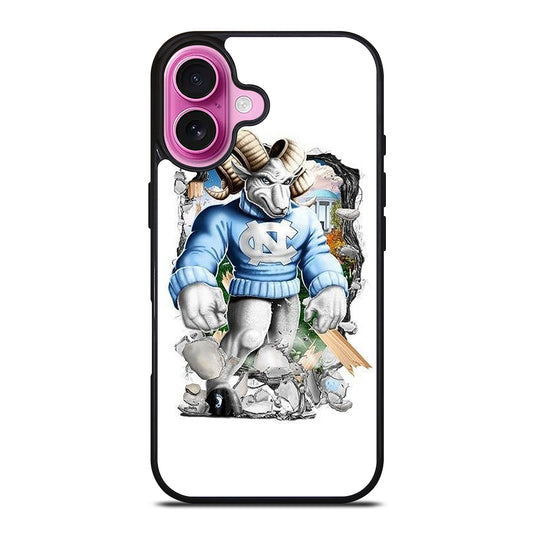 NORTH CAROLINA TAR HEELS MASCOT  iPhone 16 Plus Case Cover