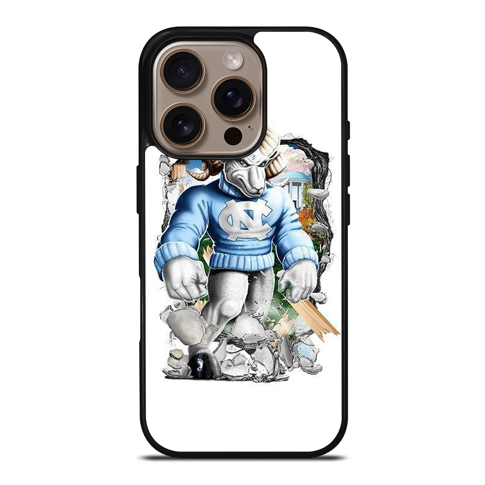 NORTH CAROLINA TAR HEELS MASCOT  iPhone 16 Pro Case Cover