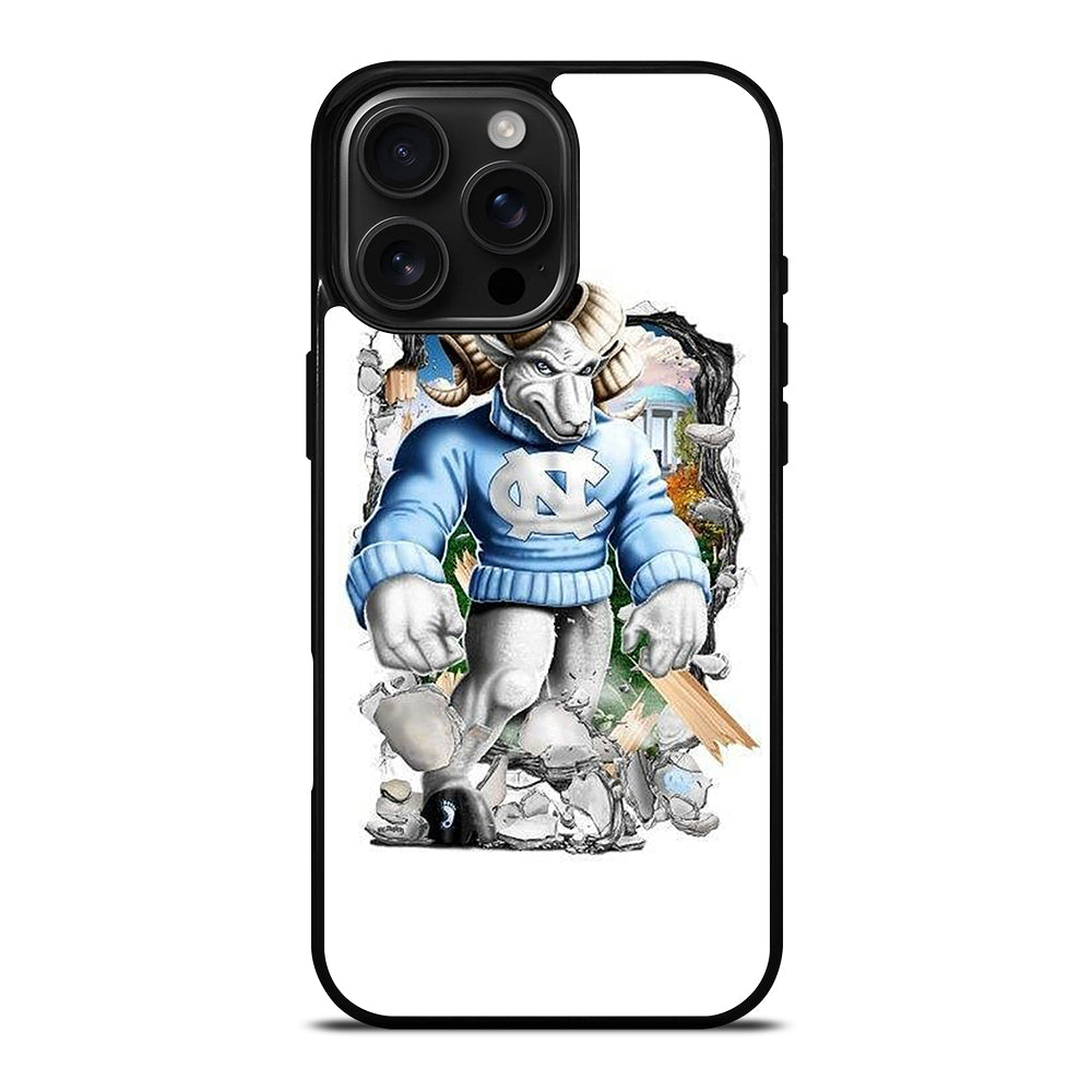 NORTH CAROLINA TAR HEELS MASCOT  iPhone 16 Pro Max Case Cover