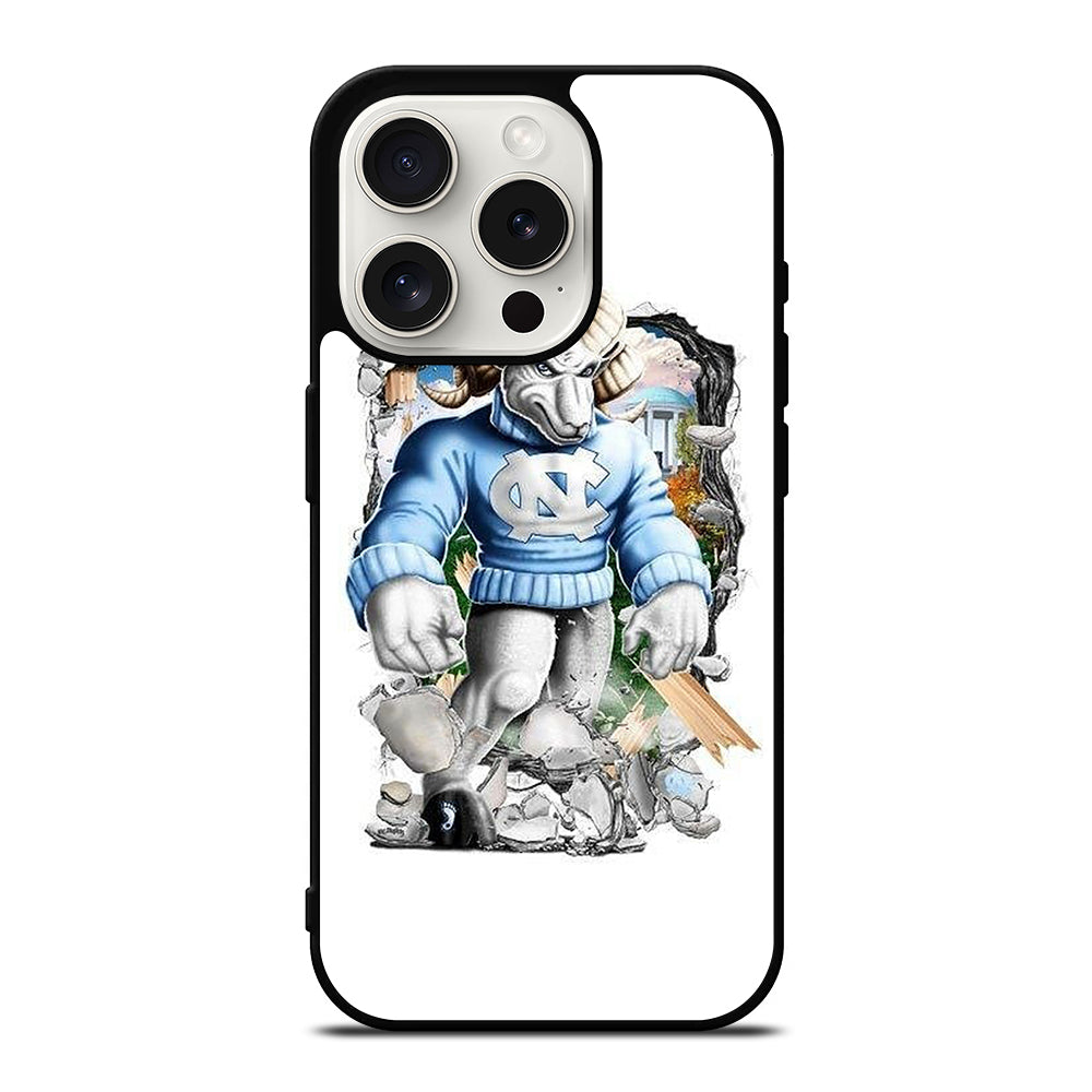 NORTH CAROLINA TAR HEELS MASCOT  iPhone 15 Pro Case Cover