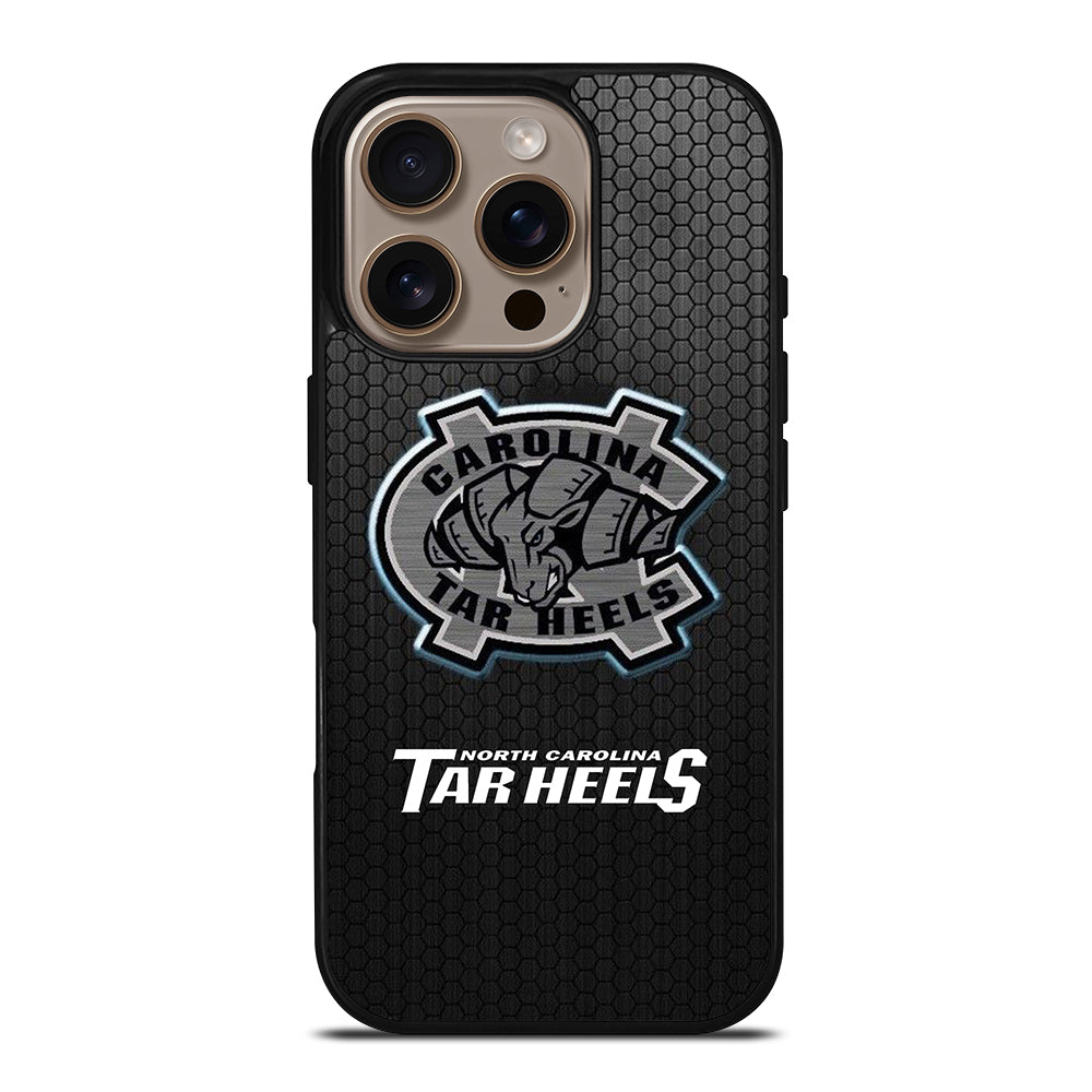 NORTH CAROLINA TAR HEELS METAL SYMBOL iPhone 16 Pro Case Cover
