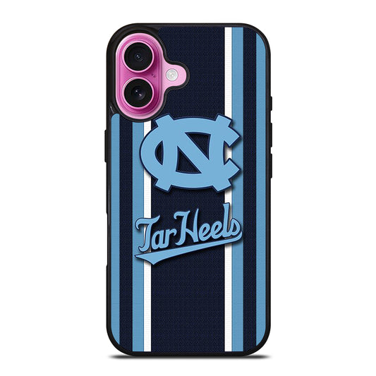 NORTH CAROLINA TAR HEELS STRIPE LOGO iPhone 16 Plus Case Cover