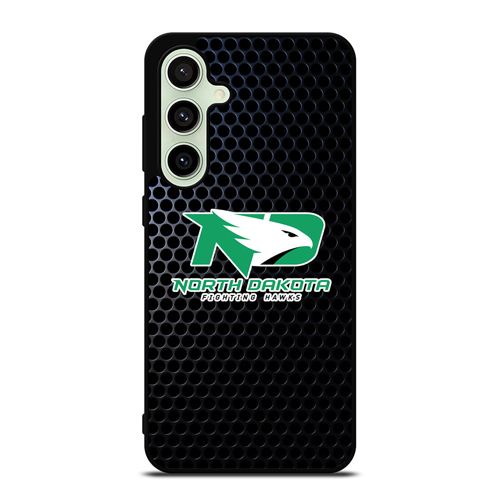 NORTH DAKOTA FIGHTING HAWKS METAL LOGO Samsung Galaxy S24 FE Case Cover