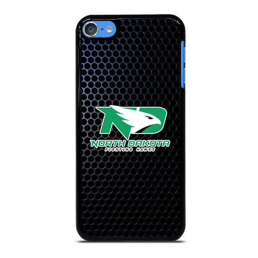 NORTH DAKOTA FIGHTING HAWKS METAL LOGO iPod Touch 7 Case Cover