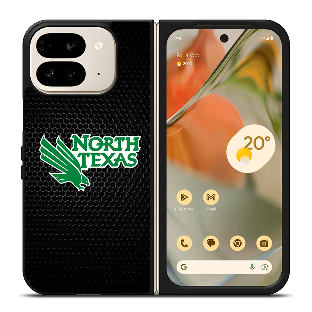 NORTH TEXAS MEAN GREEN METAL ICON Google Pixel 9 Pro Fold Case Cover