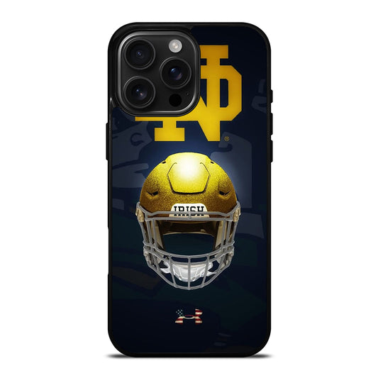 NOTRE DAME HELMET LOGO iPhone 16 Pro Max Case Cover